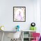 Stupell Industries Purple Princess with Pearl Border Floating Frame, design by Christine Simpson Art